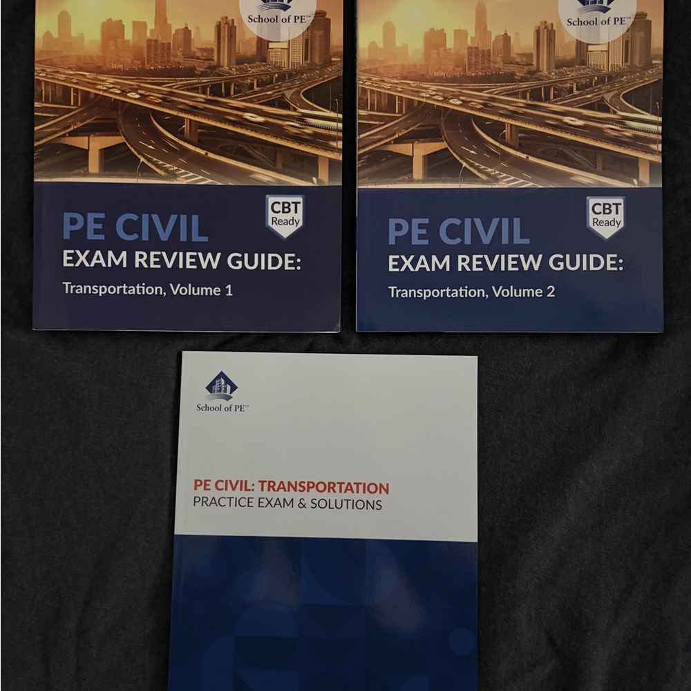 PE Civil Exam Review Guide Set
